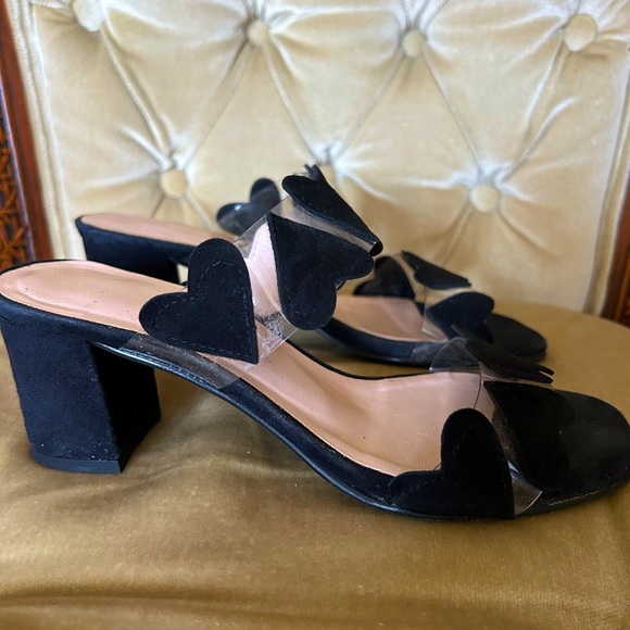 Brenda Zaro Black Heart Heels From Spain Size 6 - Picture 4 of 7